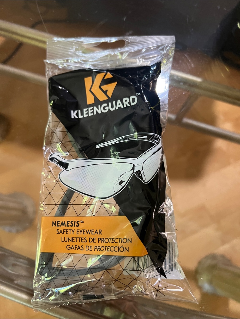 Nemesis Safety Eyewear — Clear/Black